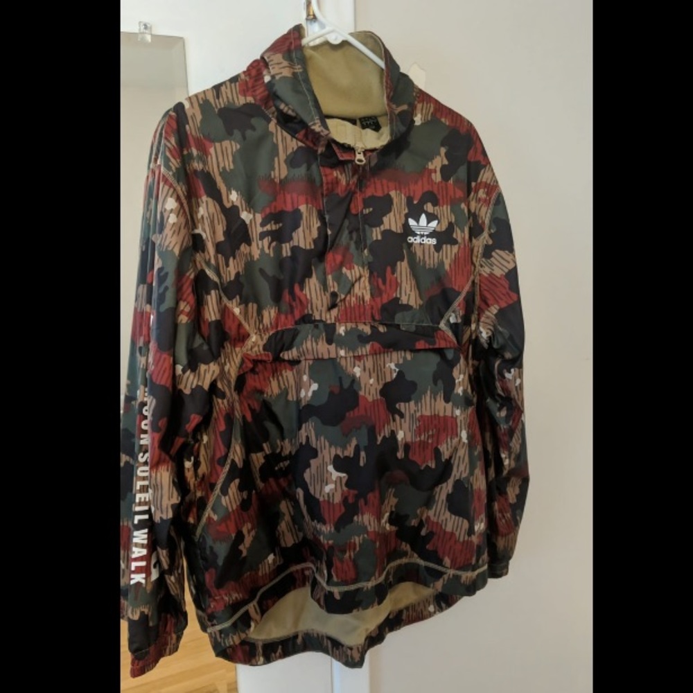 Men’s Adidas Rain Jacket-Camo